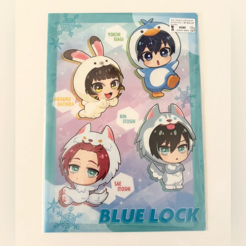 NWT blue lock official collectible file folder